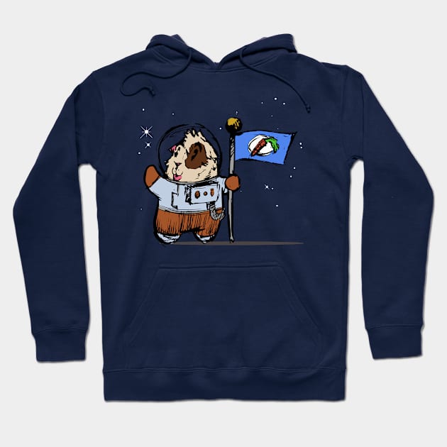 Astronaut Guinea Pig Hoodie by GuineaPigArt